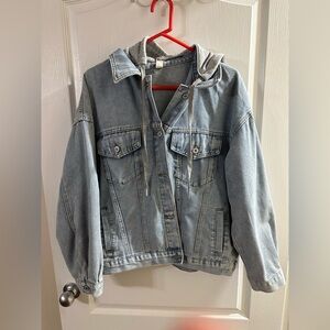 Denim Hooded Jacket